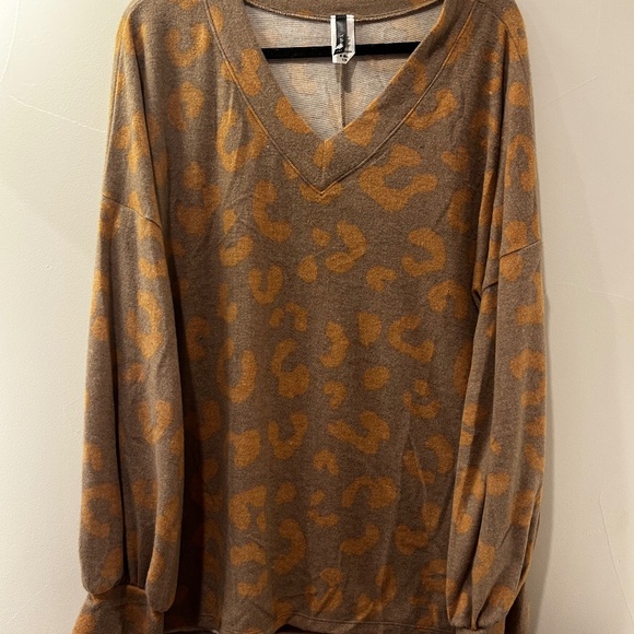 Cheetah Print Sweater - Picture 1 of 3